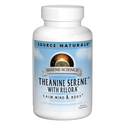 Амінокислота Source Naturals Теанін з Релорою, Serene Science, 60 таблеток (SN1772)