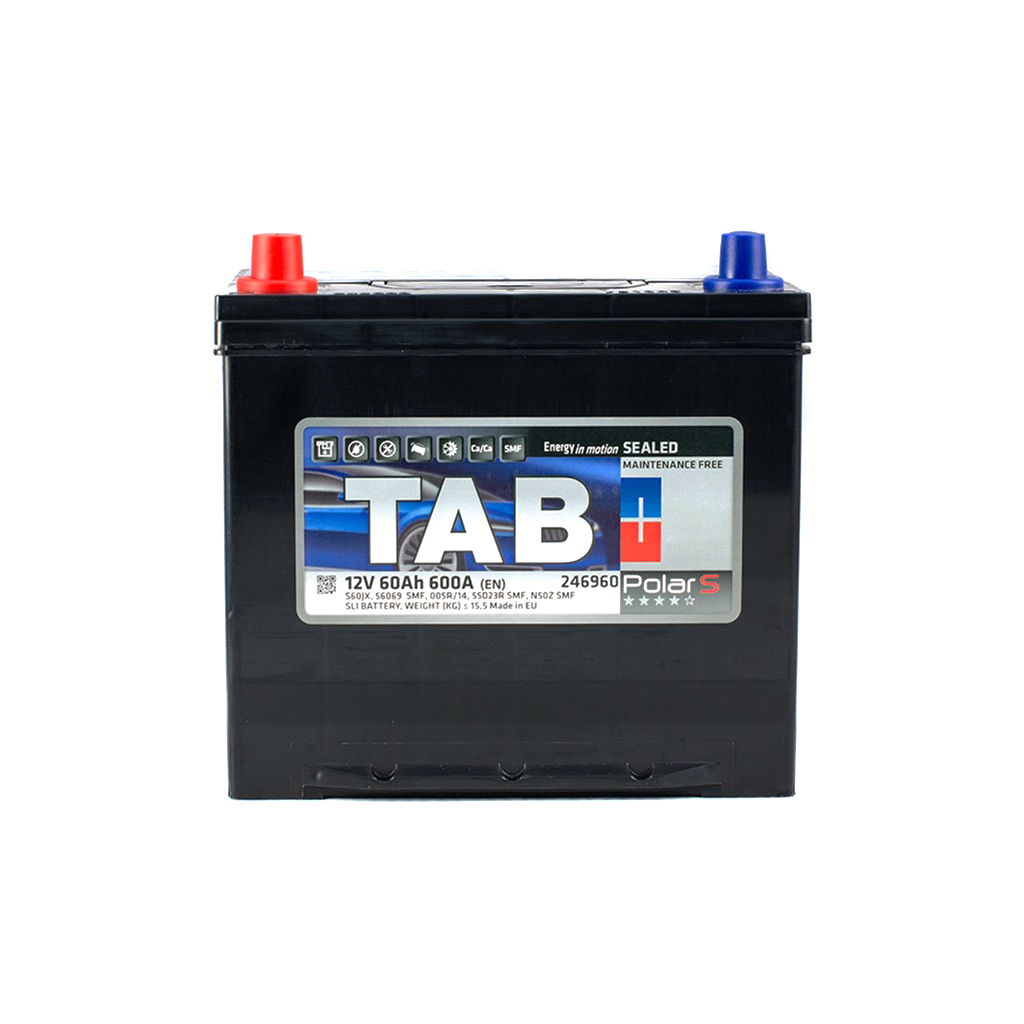 Акумулятор автомобільний TAB 60 Ah/12V Polar S Japan (246 960)