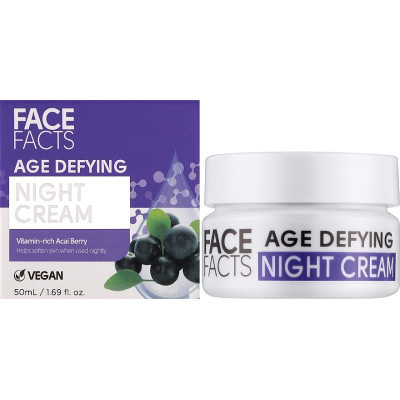 Крем для обличчя Face Facts Age Defying Night Cream Антивіковий нічний 50 мл (5031413914009)