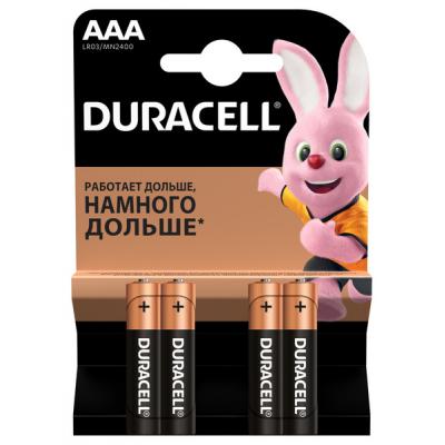 Батарейка Duracell AAA MN2400 LR03 * 4 (5000394052543 / 81545421)