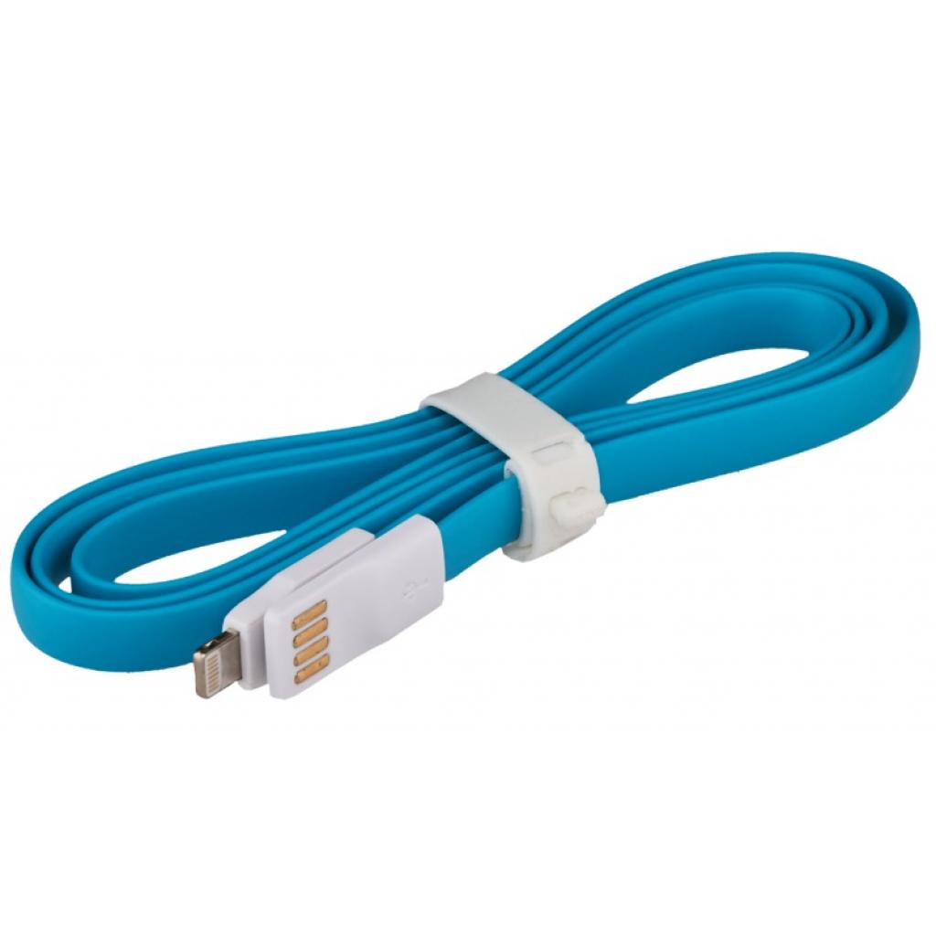 Дата кабель USB 2.0 AM to Lightning 1.0m Blue LogicPower (4102)