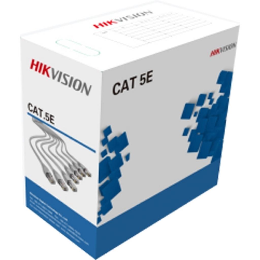 Кабель мережевий Hikvision UTP 305м cat.5e, CU, 4*2*0,48мм (DS-1LN5E-E)