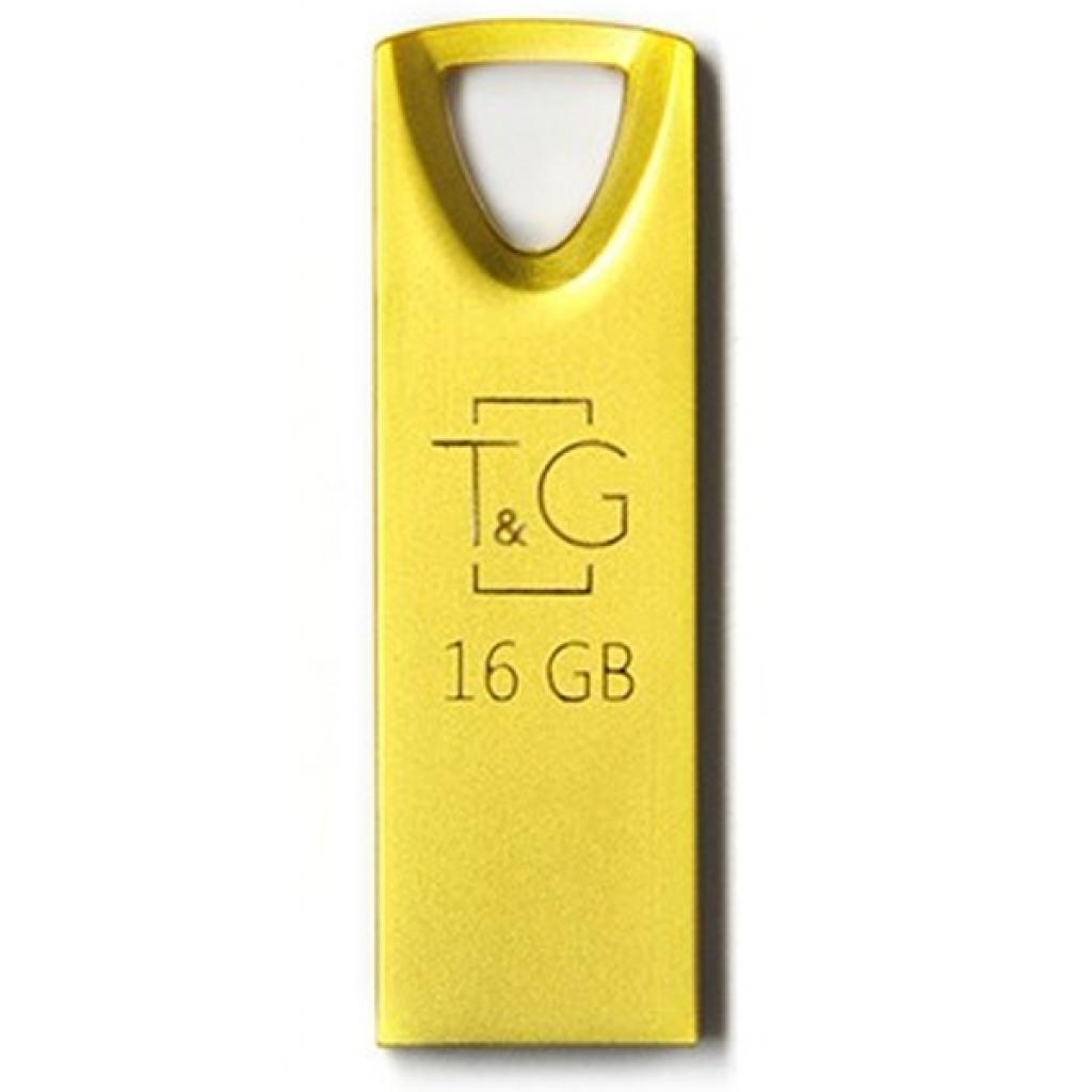 USB флеш накопичувач T&G 16GB 117 Metal Series Gold USB 2.0 (TG117GD-16G)