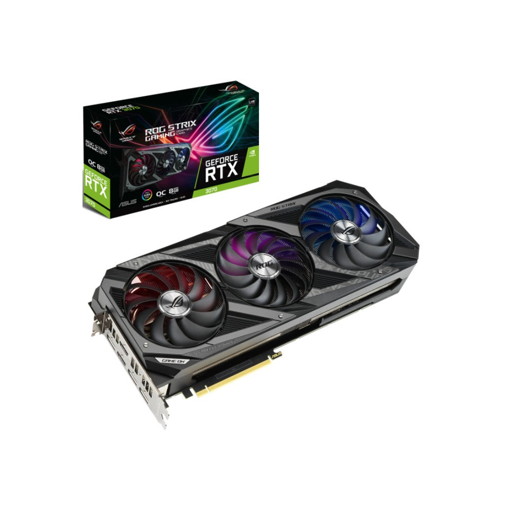 Відеокарта ASUS GeForce RTX3070 8Gb ROG STRIX OC GAMING LHR (ROG-STRIX-RTX3070-O8G-V2-GAMING)