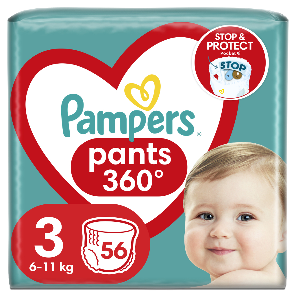 Підгузок Pampers трусики Pants Розмір 3 (6-11 кг) 56 шт. (8006540068663)