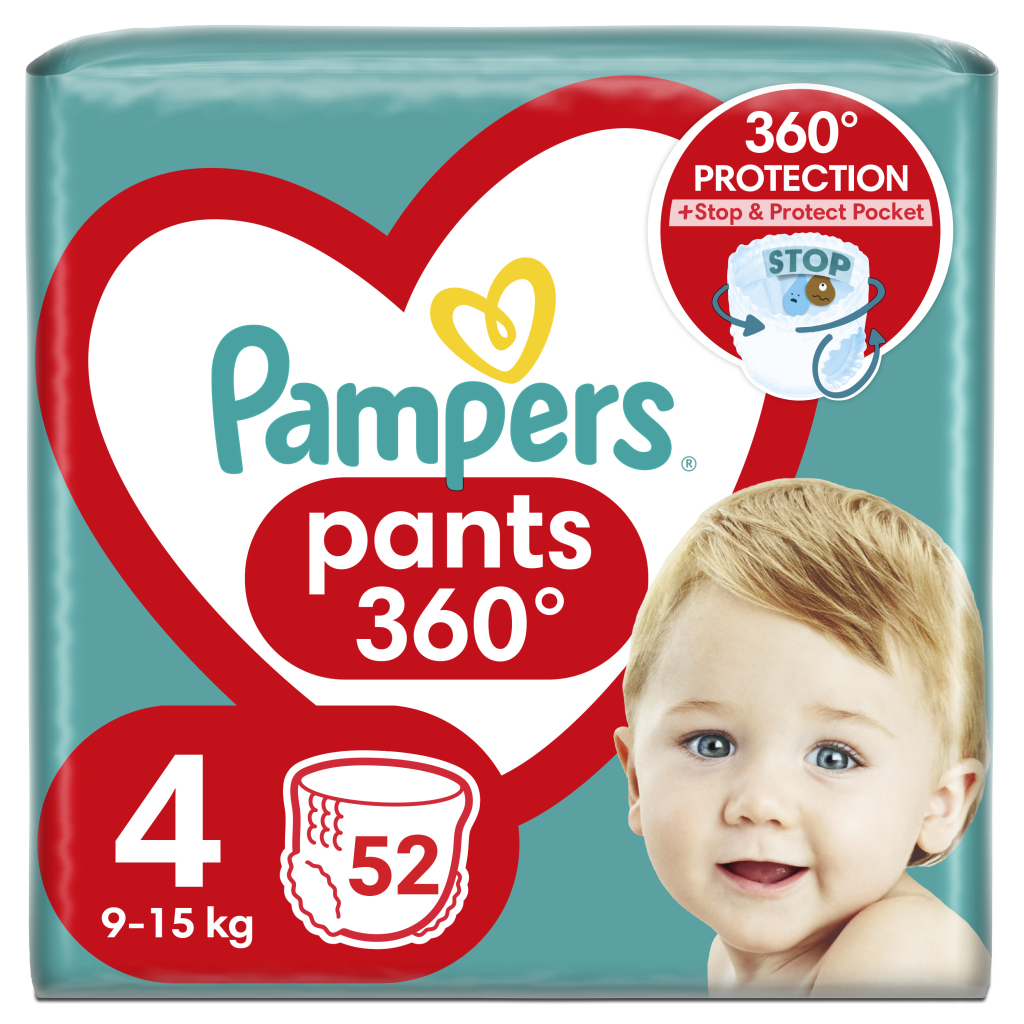 Підгузок Pampers трусики Maxi Pants Розмір 4 (9-15 кг) 52 шт (8006540069264)