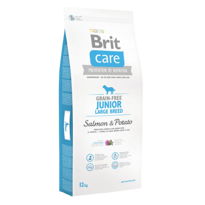 Сухий корм для собак Brit Care GF Junior Large Breed Salmon & Potato 12 кг (8595602510092)