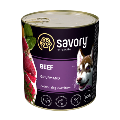 Консерви для собак Savory Dog Gourmand яловичина 800 г (4820232630440)