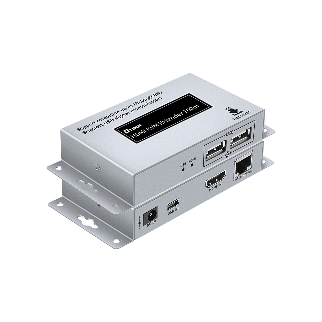 Підсилювач сигналу Dtech HDMI/USB-Ethernet extender RX (267642)