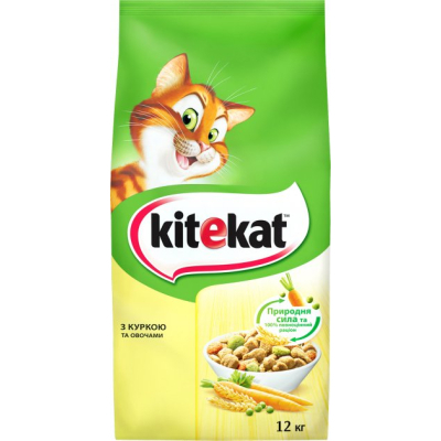 Сухий корм для кішок Kitekat Курка з овочами 12 кг (5900951013072)