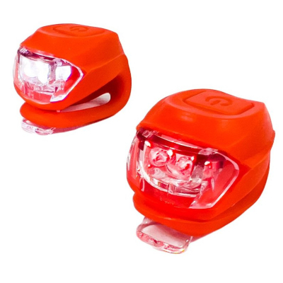 Комплект велофар Good Bike Silicone LED Red (92325Red-IS)