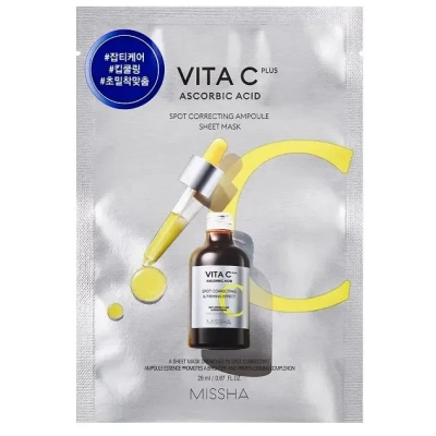 Маска для обличчя Missha Vita C Plus Spot Correcting Ampoule Sheet Mask 26 мл (8809643535274)