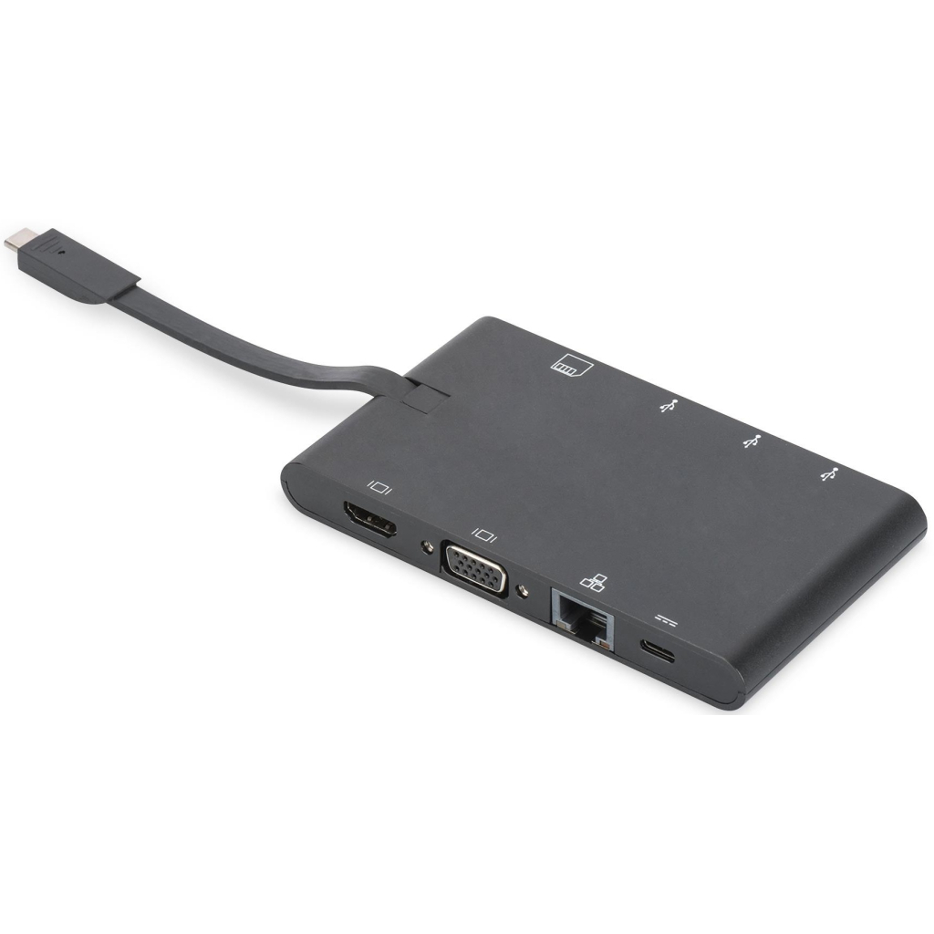 Порт-реплікатор Digitus Travel USB-C, 9 Port (DA-70865)