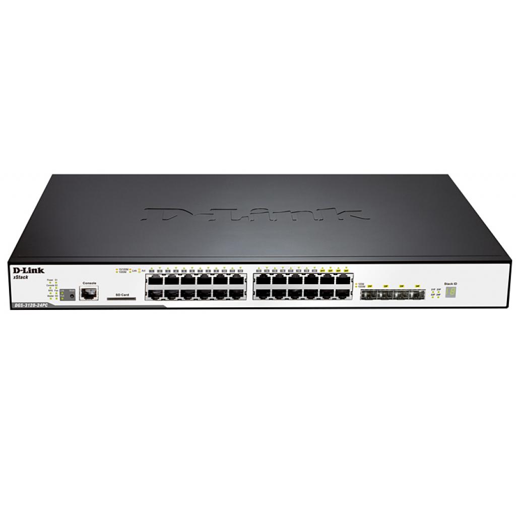 Комутатор мережевий D-Link DGS-3120-24PC/RI