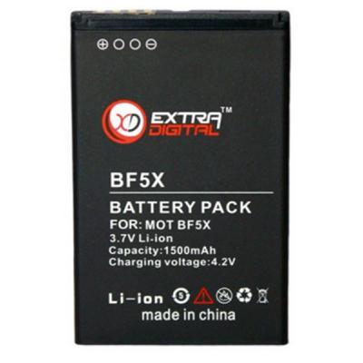 Акумуляторна батарея для телефону Extradigital Motorola BF5X (1500 mAh) (BMM6255)