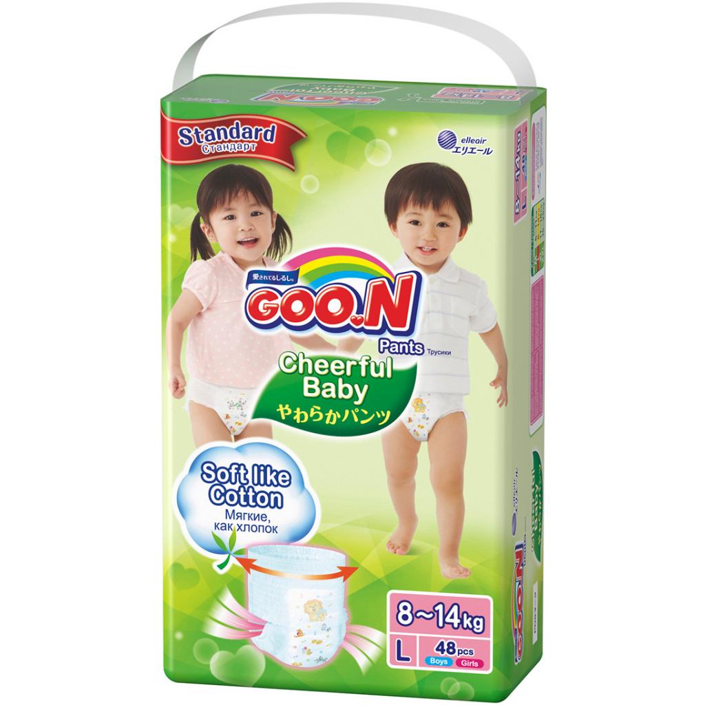 Підгузок GOO.N Cheerful Baby Трусики 8-14 кг L 48 шт (853881)