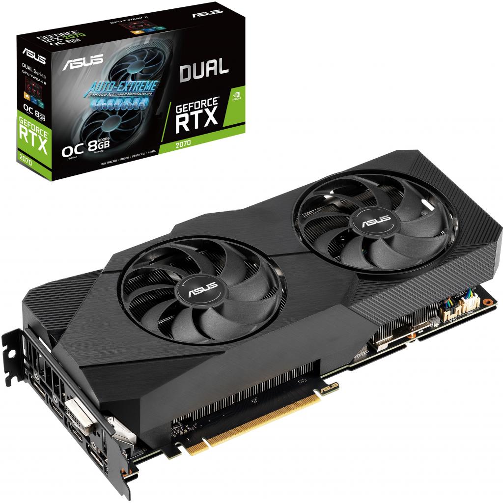 Відеокарта ASUS GeForce RTX2070 8192Mb DUAL OC EVO (DUAL-RTX2070-O8G-EVO)