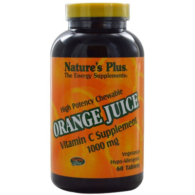 Вітамін Natures Plus Вітамін С, Orange Juice Vitamin C, 1000 мг, Nature's Plus, 6 (NTP2468)