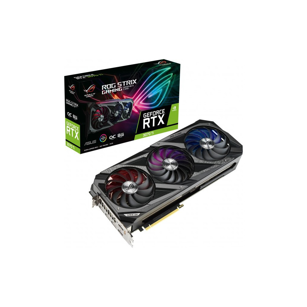 Відеокарта ASUS GeForce RTX3070 Ti 8Gb ROG STRIX OC GAMING (ROG-STRIX-RTX3070TI-O8G-GAMING)