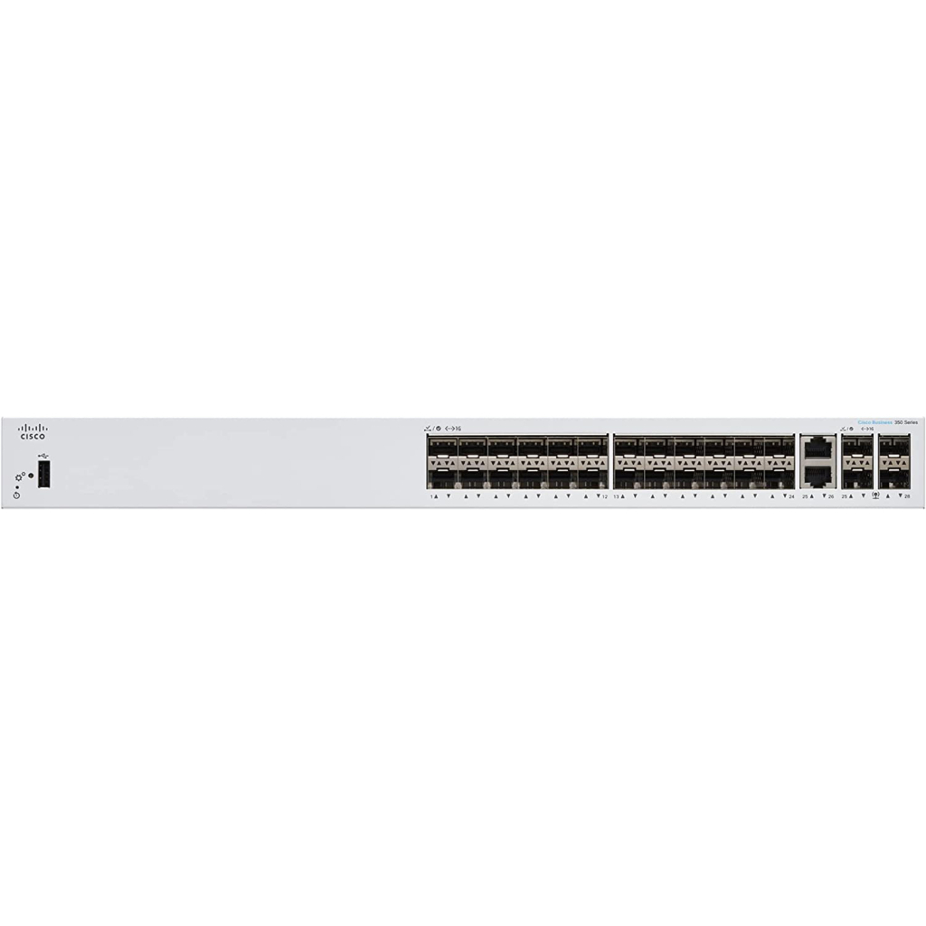 Комутатор мережевий Cisco CBS350-24S-4G-EU