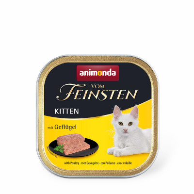 Паштет для котів Animonda Vom Feinsten Kitten with Poultry 100 г (4017721832212)