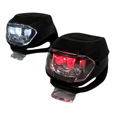 Комплект велофар Good Bike Silicone LED Black (92325Black-IS)