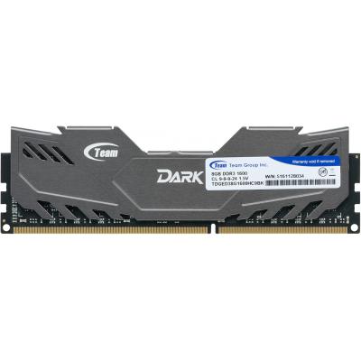 Модуль пам'яті для комп'ютера DDR3 8GB 1600 MHz Dark Series Gray Team (TDGED38G1600HC901)