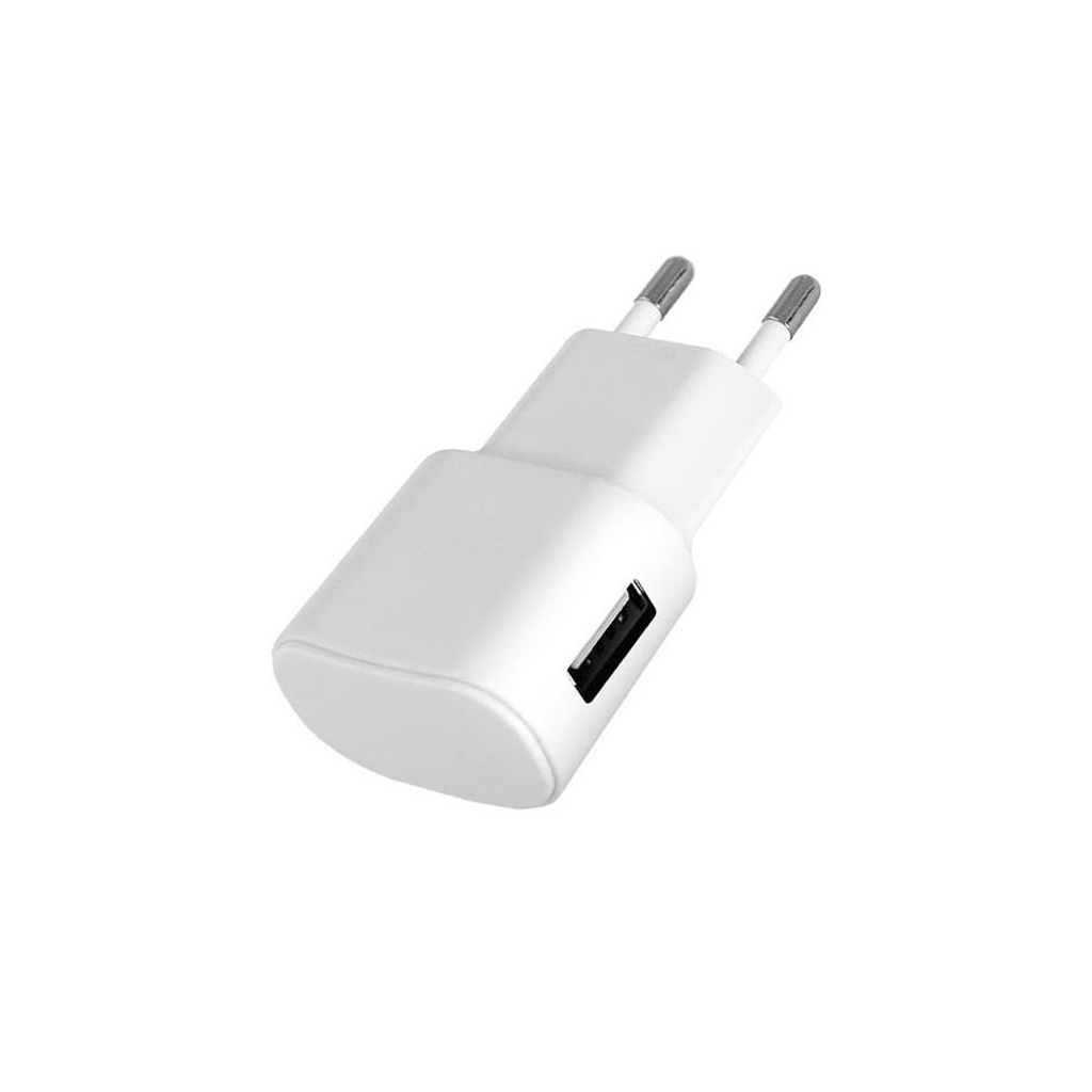 Зарядний пристрій Florence USB, 1.0A + cable Lightning white (FW-1U010W-L)