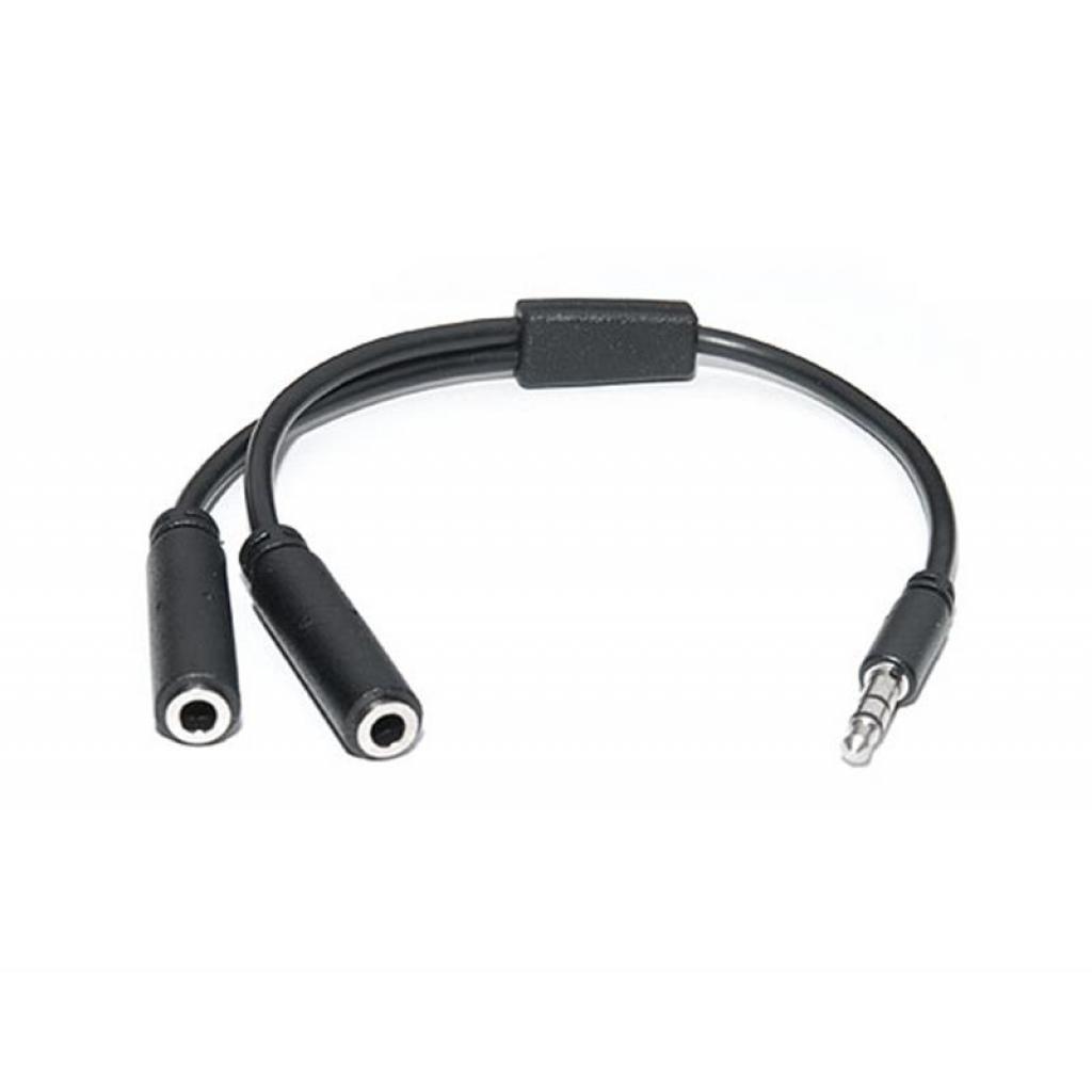 Кабель мультимедійний Jack 3.5mm male to 2xJack 3.5mm female 0.2m Pro REAL-EL (EL123500039)