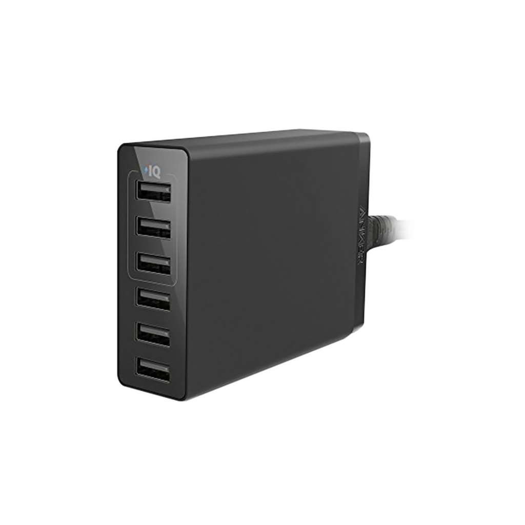 Зарядний пристрій Anker PowerPort 6 Lite - 30W 6xUSB PowerIQ (Black) (A2061G11)