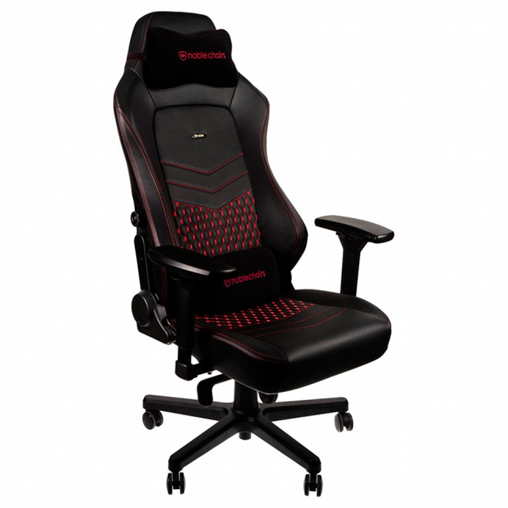 Крісло ігрове Noblechairs Hero Real Leather Black/Red (GAGC-120)