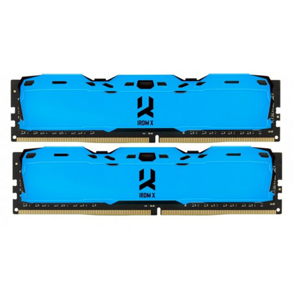 Модуль пам'яті для комп'ютера DDR4 8GB (2x4GB) 3000 MHz Iridium X Blue Goodram (IR-XB3000D464L16S/8GDC)