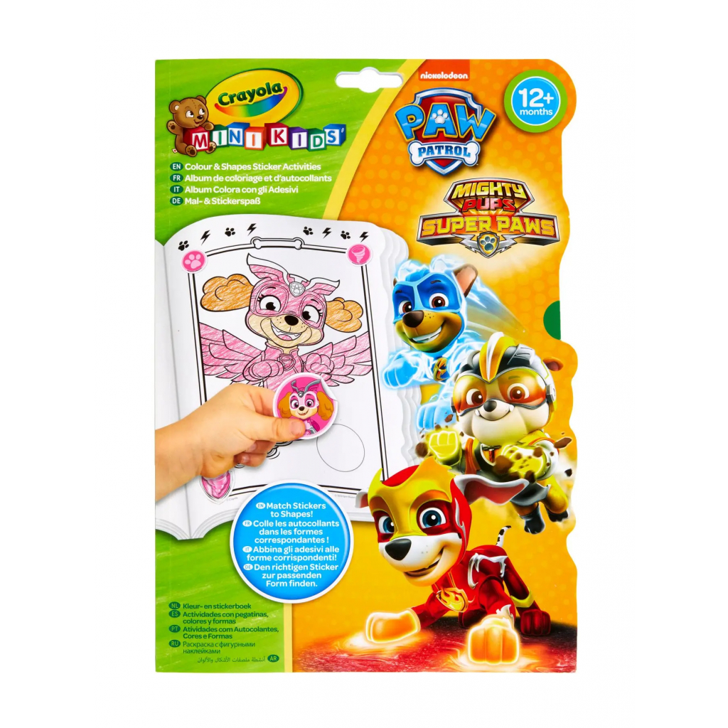 Набір для творчості Crayola Mini Kids Paw Patrol розмальовка зі стикерами (256400.012)