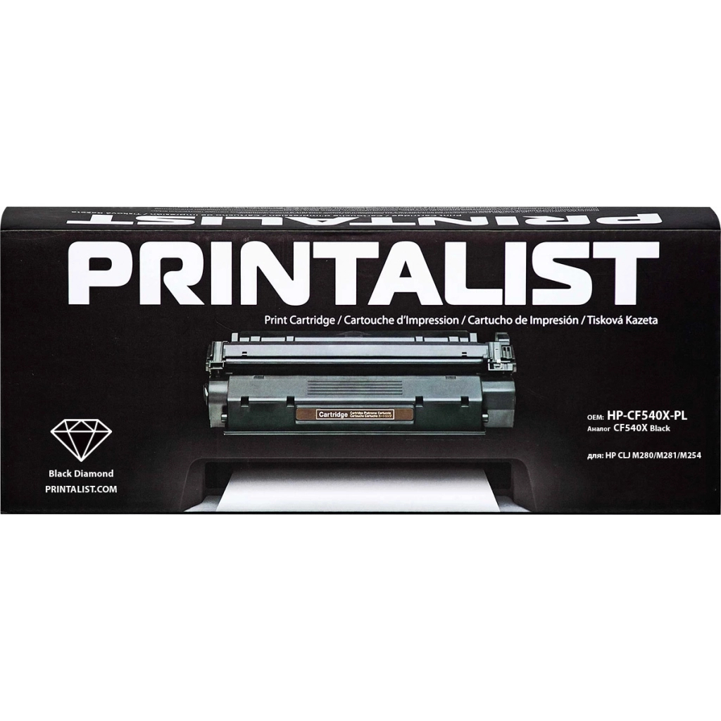 Картридж Printalist HP CLJ M280/M281/M254/ CF540X Black (HP-CF540X-PL)