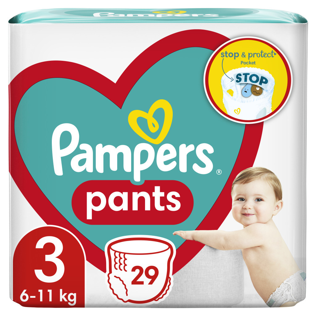 Підгузок Pampers трусики Pampers Pants Розмір 3 (6-11кг) 29 шт (8006540067710)