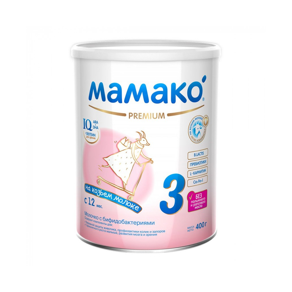 Дитяча суміш MAMAKO 3 Premium з біфідобактер. від 12 міс. 400 г (4670017090491)