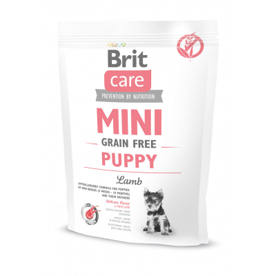 Сухий корм для собак Brit Care GF Mini Puppy Lamb 400 г (8595602520145)