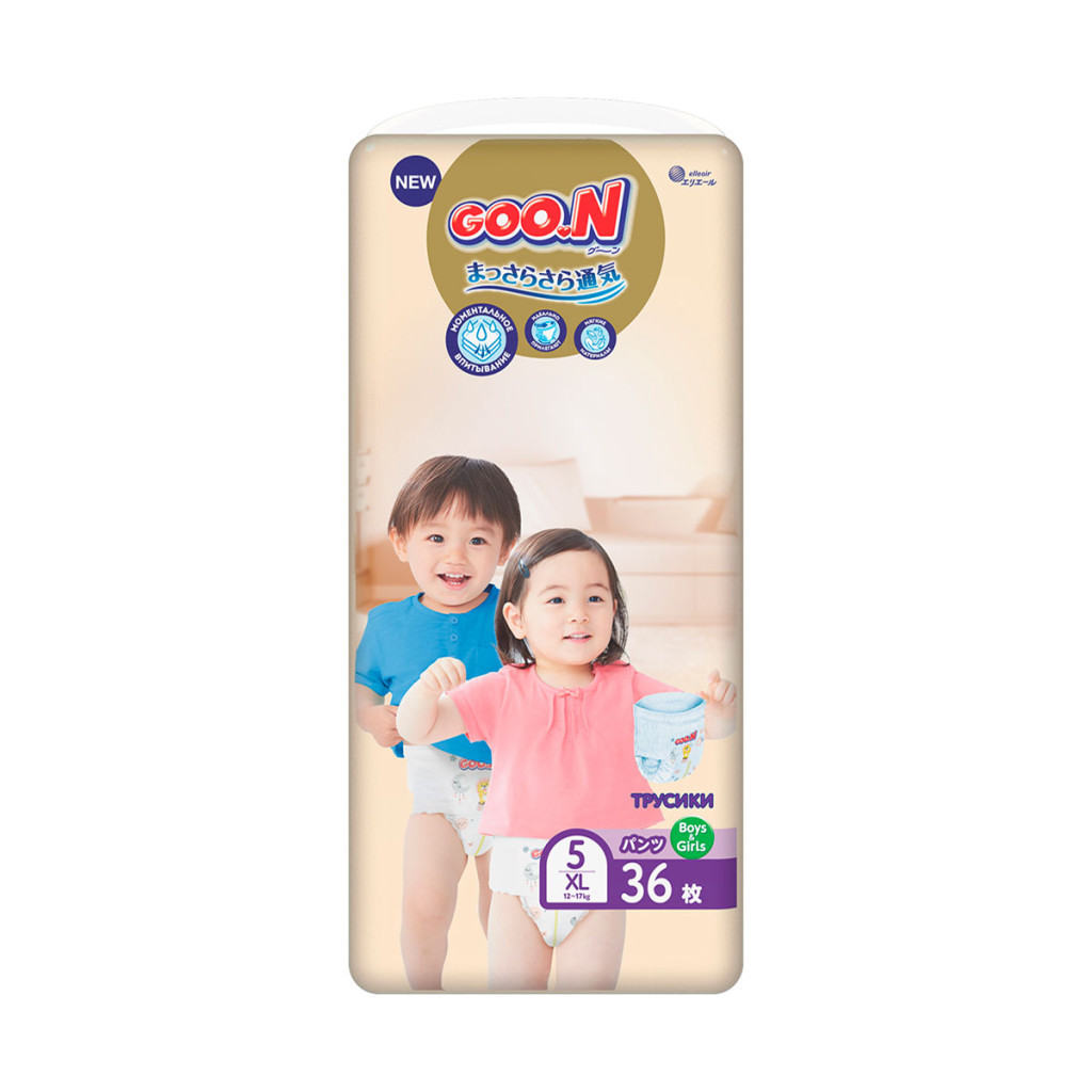 Підгузок GOO.N Premium Soft 12-20 кг розмір XL трусики 36 шт. (863229)