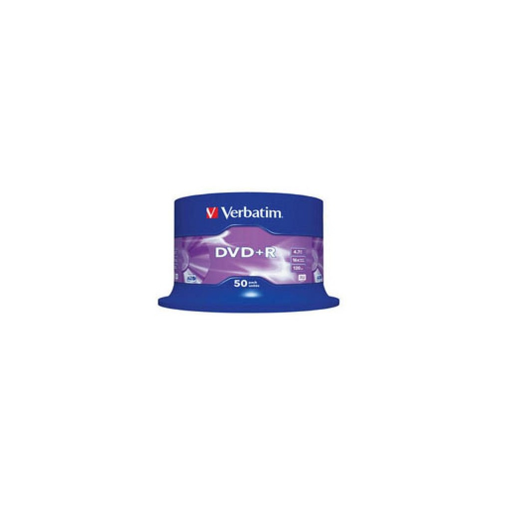 Диск DVD Verbatim 4.7Gb 16X CakeBox 50штWidePrintable (43512)