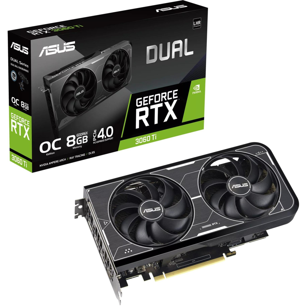 Відеокарта ASUS GeForce RTX3060Ti 8Gb DUAL OC GDDR6X (DUAL-RTX3060TI-O8GD6X)