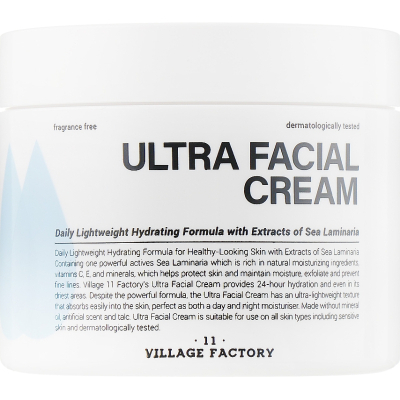 Крем для обличчя Village 11 Factory Ultra Facial Cream з екстрактом ламінарії 100 мл (8809663750565)