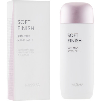 Засіб від засмаги Missha All Around Safe Block Soft Finish Sun Milk SPF50+/PA+++ 70 мл (8809581452367)