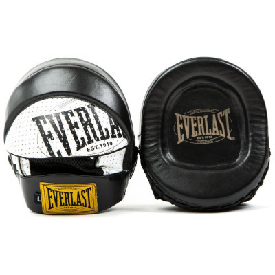 Лапи боксерські Everlast 1910 Patte Dou 870800-70-81 Чорні OSFM (009283606824)