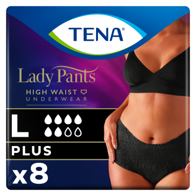 Підгузки для дорослих Tena Lady Pants Plus L для жінок Large 8 шт Black (7322541130750)